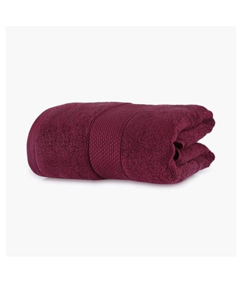 Portico Single Terry Bath Towel Maroon Buy Portico Single Terry Bath