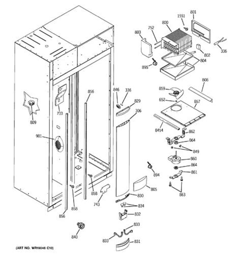 Ge Monogram Built In Refrigerator Parts Diagram