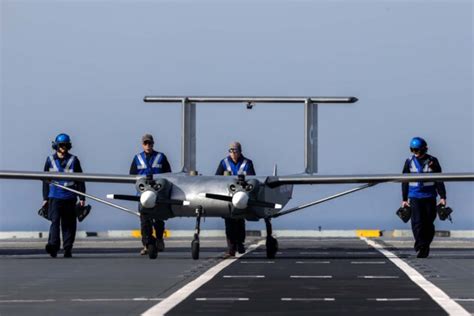 Royal Navy tests aerial logistics drone on aircraft carrier