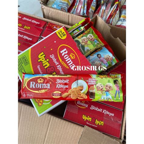 Jual Roma Kelapa Upin Ipin Koin Emas Sachet 1 Pack Isi 10 Shopee