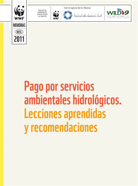 Pdf Pago Por Servicios Ambientales Hidrol Gicos Lecciones Aprendidas