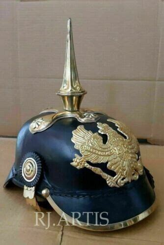 Deutsche Pickelhaube Preußische Leder Helm Imperial Officer S Grad