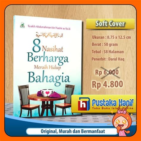 Jual Buku Saku 8 Nasihat Berharga Meraih Hidup Bahagia Shopee Indonesia