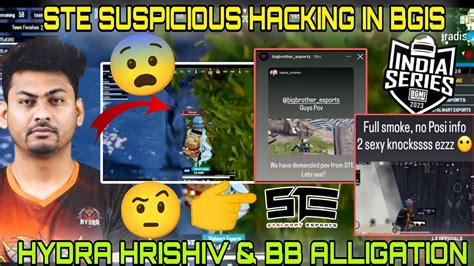 STE Suspicious Hacking In Bgis Hydra Hrishiv Big Brothers