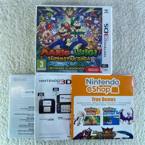 MARIO LUIGI Superstar Saga Bowsers Minions Nur Nintendo 3DS Box EUR