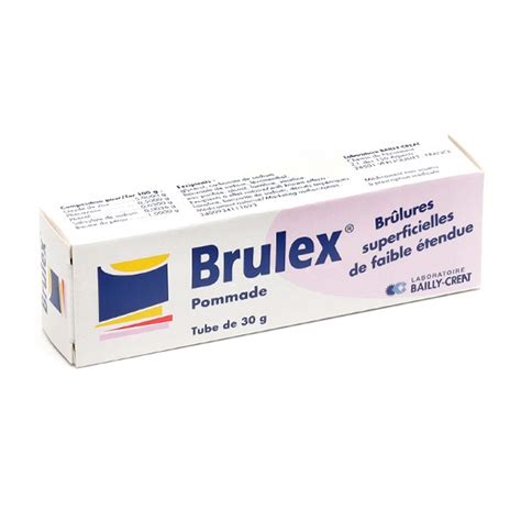 Brulex Pommade Pour Brûlures Superficielles Coup De Soleil