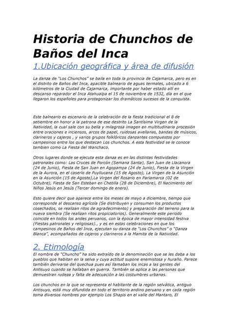 Historia De Los Ba Os Del Inca En Cajamarca Copia Historia De