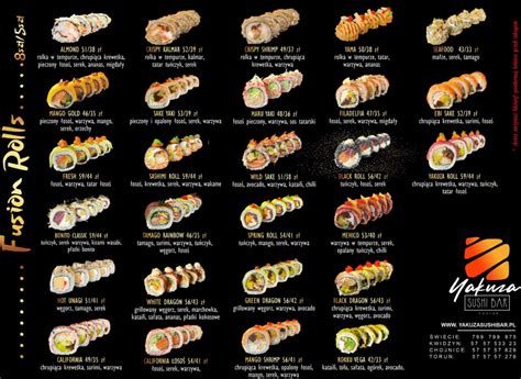 Menu – Yakuza Sushi Bar