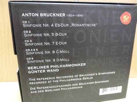 Cd Gunter Wand Bruckner Sinfonien Berliner