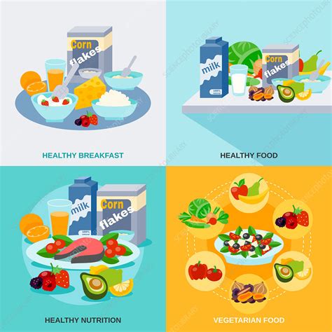 Healthy Diet Illustration Stock Image F0200005 Science Photo