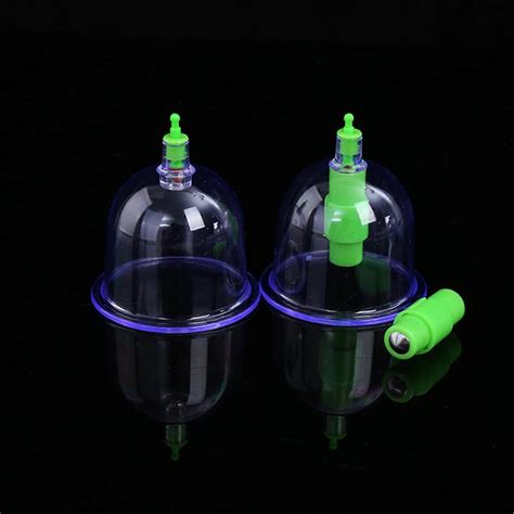 Chinese Acupoint Cupping Therapy Set with 12 Cups Reduce Pain Vacuum