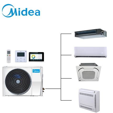 Midea 8kw 27000btu Advanced Silence Technology Full Dc Inverter Vrv Vrf System Multi Zone Split