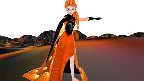 Fire Elsa Ver 3 Model Dl By Jellobea On Deviantart