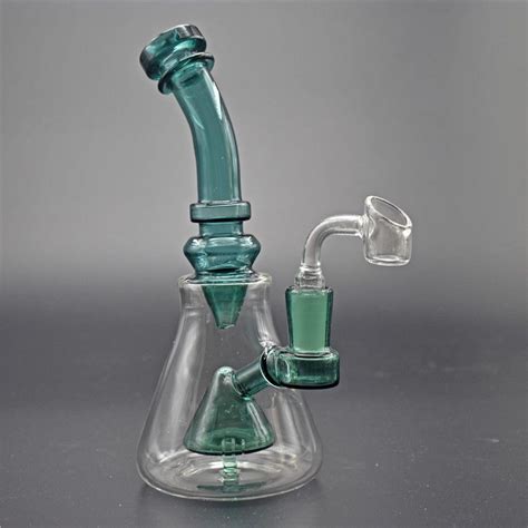 2021 Glass Beaker Bong Dab Rig Ufo Perc Percolator 8inch Tall Water