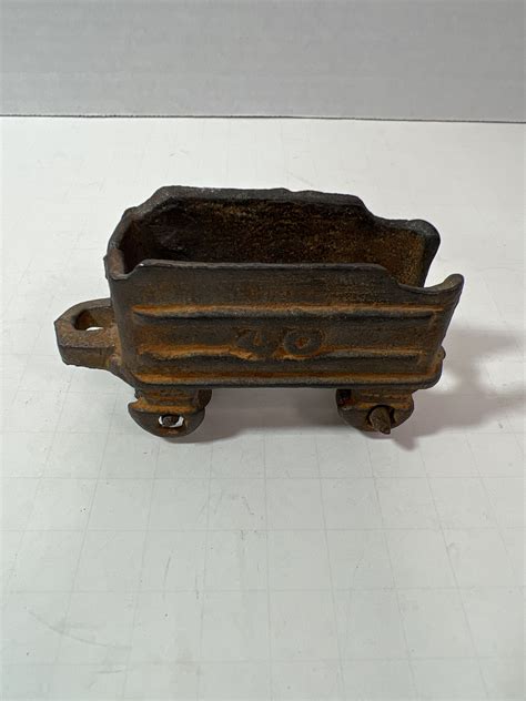 Vintage Cast Iron Train Set 4 Cars Etsy