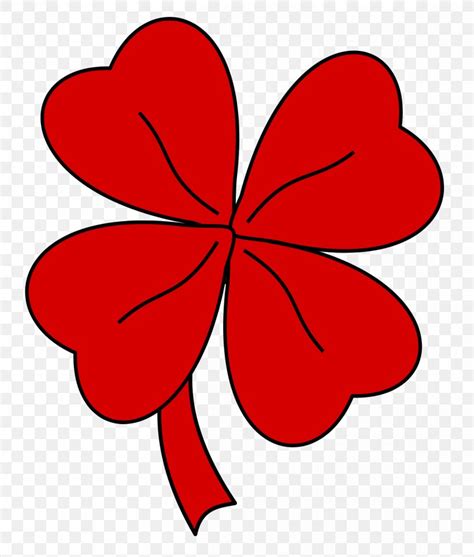 Four Leaf Clover Red Clover Quatrefoil Clip Art Png 1200x1412px