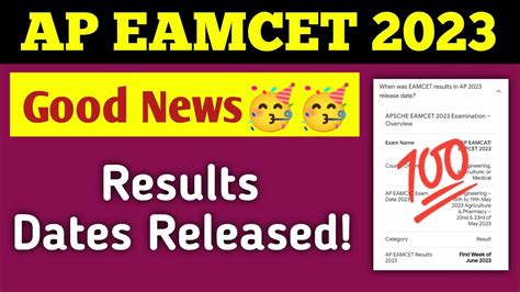 Ap Eapcet 2023 Results Ap Eapcet Results Date Released Ap Eamcet