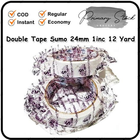 Double Tape 24mm 1 Inch Dobel Tip Kuat Sumo Tape 12 Yard Lazada Indonesia