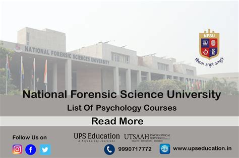 List Of Psychology Courses in Gujarat Forensic Science University - UPS ...