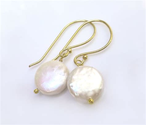 Freshwater Pearl Dangle Earrings For Women Drop Real Pearl Etsy