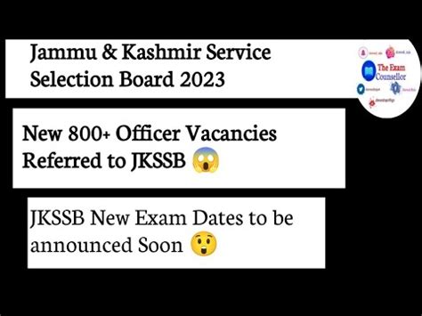 New Vacancies Refered To Jkssb Good News Or Fake News Jkssb Youtube