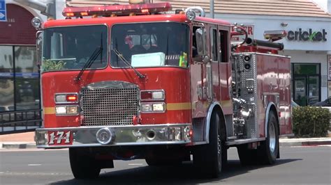 Lacofd Squad Engine Reserve Responding Youtube