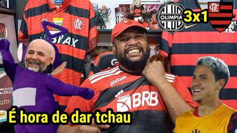 React Olimpia X Flamengo L Raiva Desse Time De Bananas De Frouxos