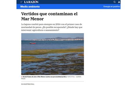 Vertidos Que Contaminan El Mar Menor