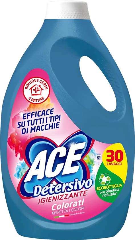 Ace Detersivo Igienizzante Liquido Colorati Maxi Formato Da Lavaggi