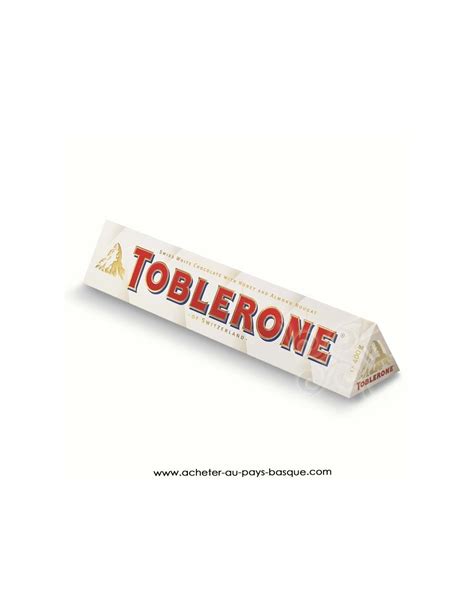 Tablette Toblerone chocolat suisse blanc confiserie epicerie sucré