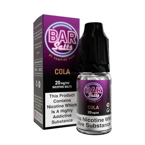 Vampire Vape Bar Salts Cola 10ml Nic Salt E Liquid Vapestore UK