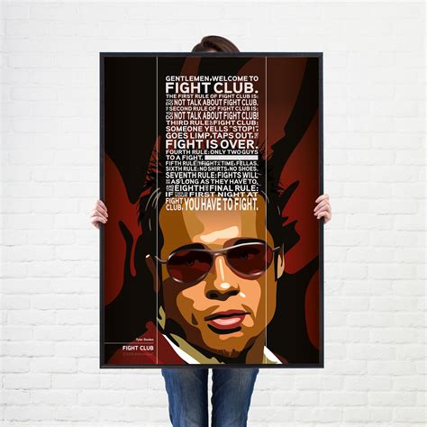 Fight Club Poster Brad Pitt