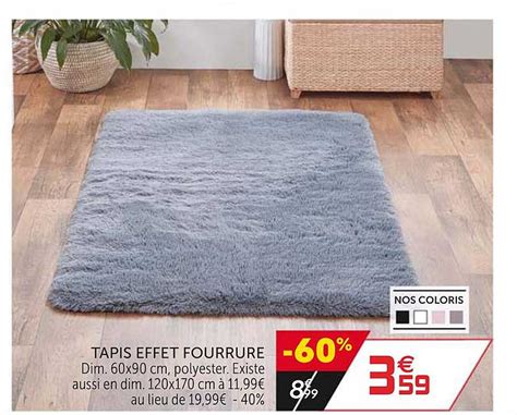 Promo Tapis Effet Fourrure Chez GiFi ICatalogue Fr