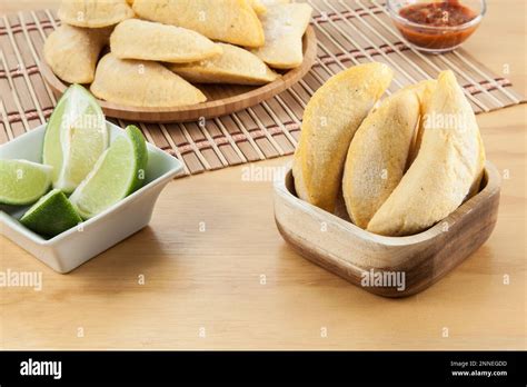 Colombian Empanada Frozen Raw Product Ready For Frying Stock Photo Alamy