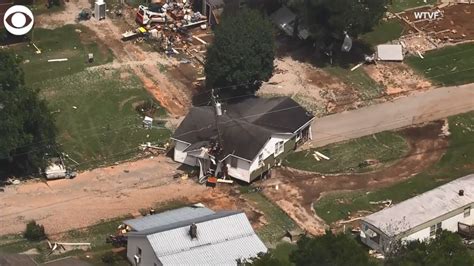 Waverly, TN flood damage drone video - WBBJ TV