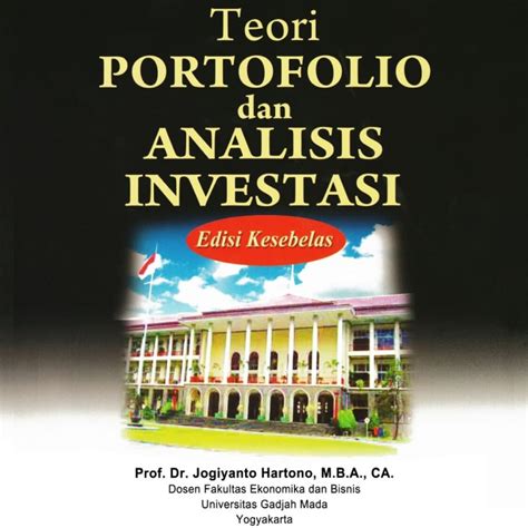 Jual Buku Ekonomi Teori Portofolio Dan Analisis Investasi Edisi