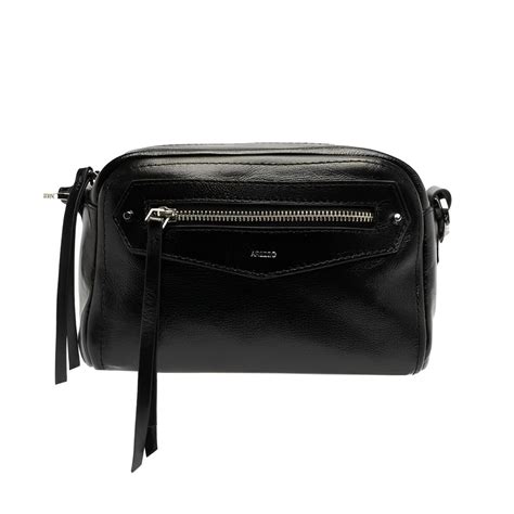 Bolsa Tiracolo Arezzo Preta - Bolsa Tiracolo Média Bolso Frontal Arezzo - Preta