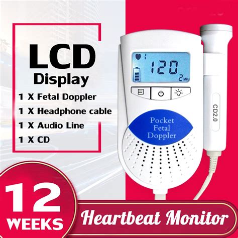 Lcd Ekran Fetal Doppler Dedekt R Bebek Kalp At Monit R Sa L K Prob