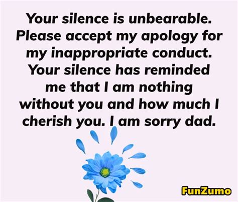 Sorry Messages For Dad And Apology Quotes Funzumo