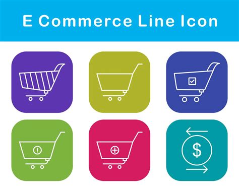 E Commerce Vector Icon Set 20656812 Vector Art At Vecteezy