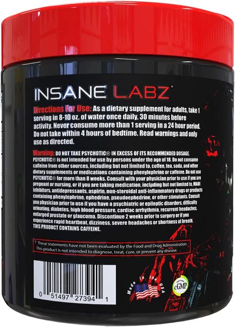 Buy Insane Labz Psychotic War Zombie High Stimulant Pre Workout Powder