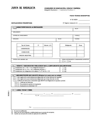 Fillable Online Copiticadiz N Registro Instalacin 1 Copiticadiz Fax