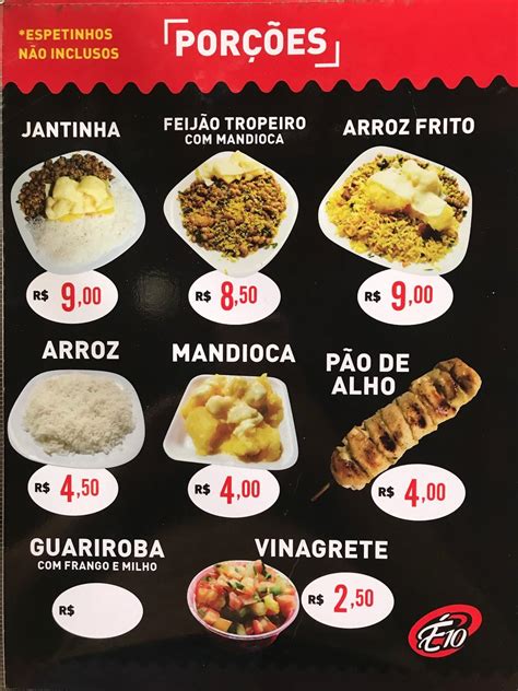 Menu em Churrasquinho Esquema 10 BBQ Anápolis