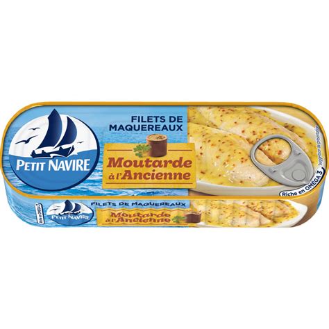 PETIT NAVIRE FILETS DE MAQUEREAUX MOUTARDE Savory Grocery Conserves