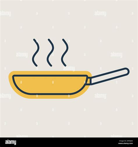 Frying Pan Vector Icon Kitchen Appliance Graph Symbol For Cooking Web