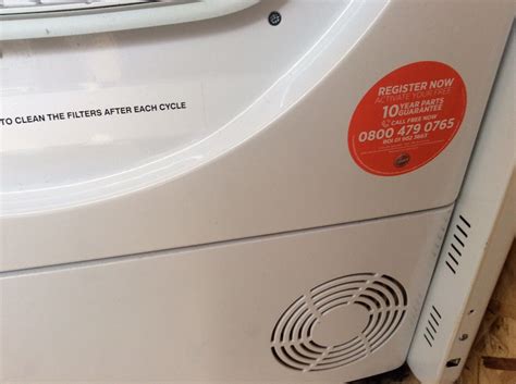 HOOVER Dynamic Mega 10 KG Condensing Tumble Drier VGC EBay