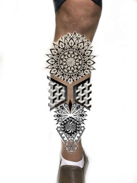 Mandala Tattoo Leg Leg Sleeve Tattoo Leg Tattoo Men Arm Band Tattoo