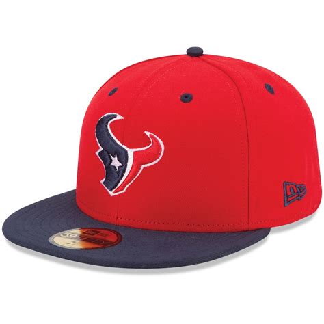 New Era Houston Texans 2Tone 59FIFTY Fitted Hat - Red