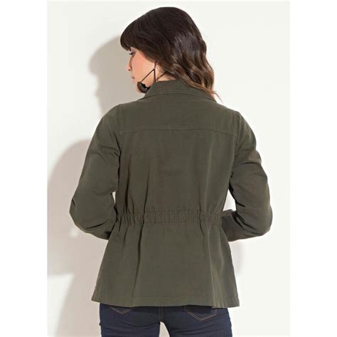 Quintess Jaqueta Parka Verde Musgo GLAMI Br