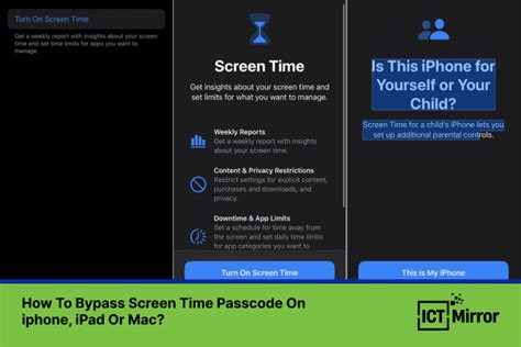 How To Bypass Screen Time Passcode On Iphone Ipad Or Mac Ict Mirror